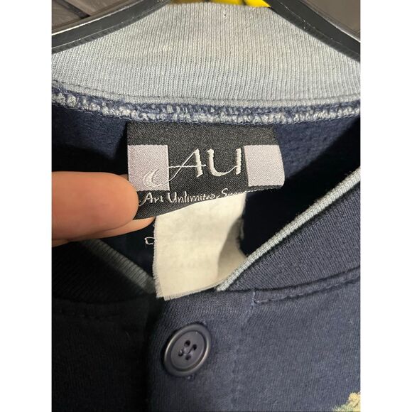 Vintage 90s Art Unlimited Lighthouse Of America Cardigan - Picture 6 of 6